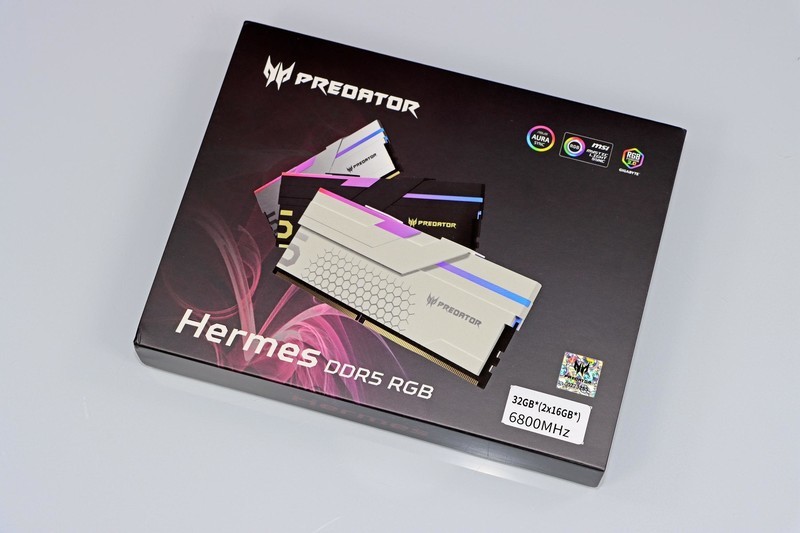 怒超 DDR5 7600！宏碁掠夺者 Hermes DDR5 6800 16g*2 CL32