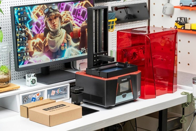 为了一套老头环雕塑连肝48小时，ELEGOO Saturn 3 光固化 3D 打印机评测