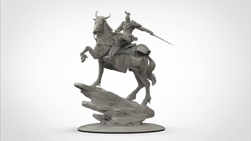 为了一套老头环雕塑连肝48小时，ELEGOO Saturn 3 光固化 3D 打印机评测