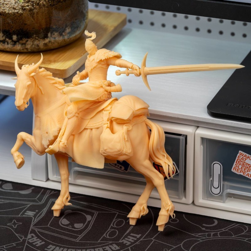 为了一套老头环雕塑连肝48小时，ELEGOO Saturn 3 光固化 3D 打印机评测