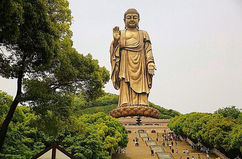 1761【不老松：纪实摄影】〖山河锦绣、詩画江南〗中国五方大佛之中的东方佛（无锡灵山