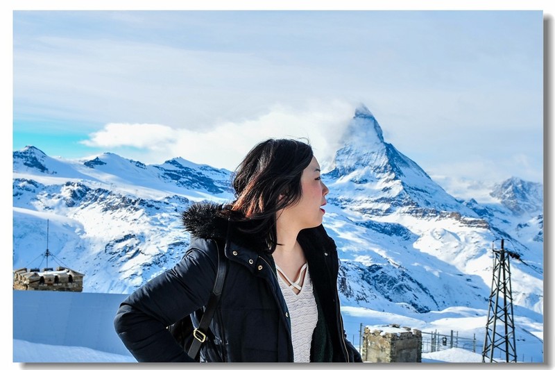 雪山留影--瑞士“马特宏”峰