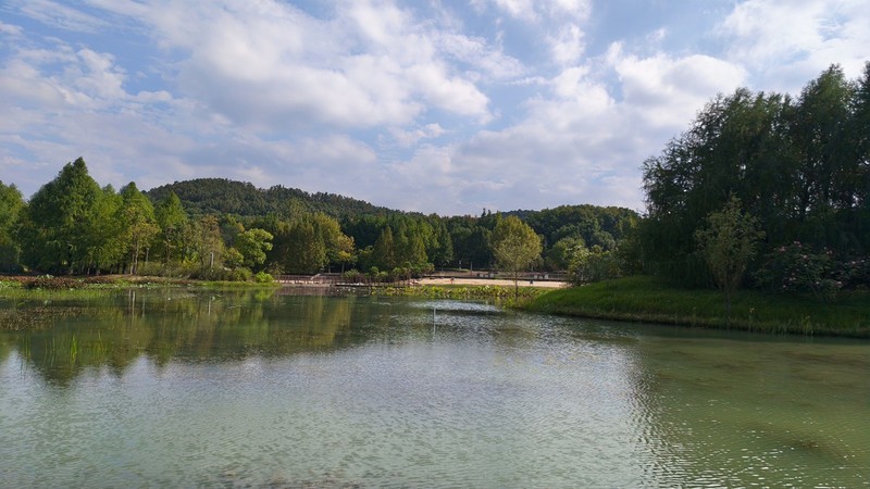 湖畔秋景