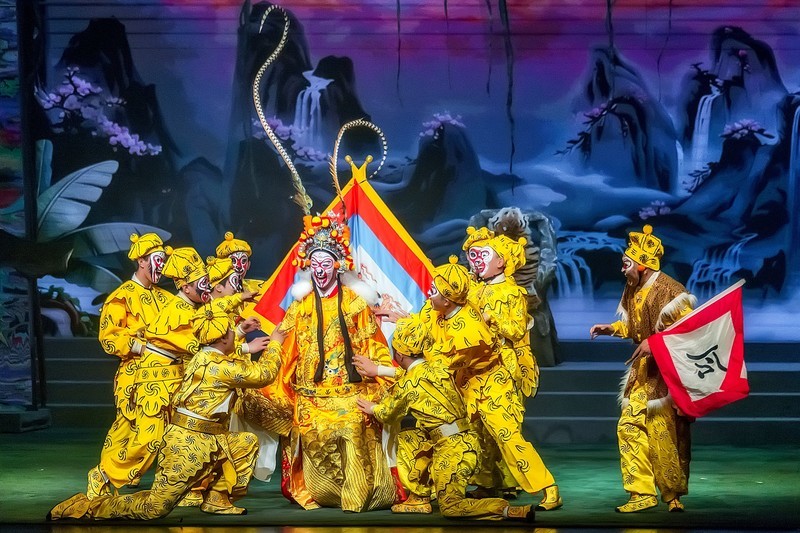 舞台摄影：川剧武戏《 闹龙宫 》(花果山)(2)