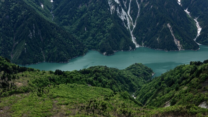 日本中部升龙道印象——穿越立山黑部——黑部湖【中】