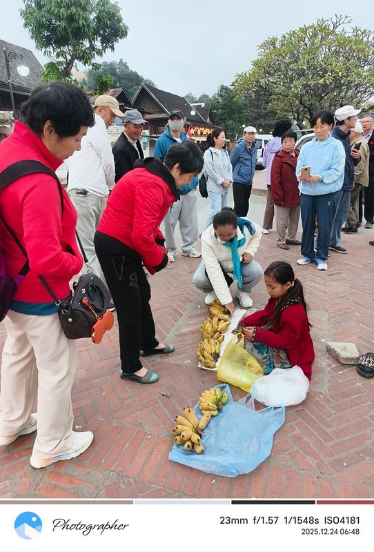 老挝琅勃拉邦--早市掠影