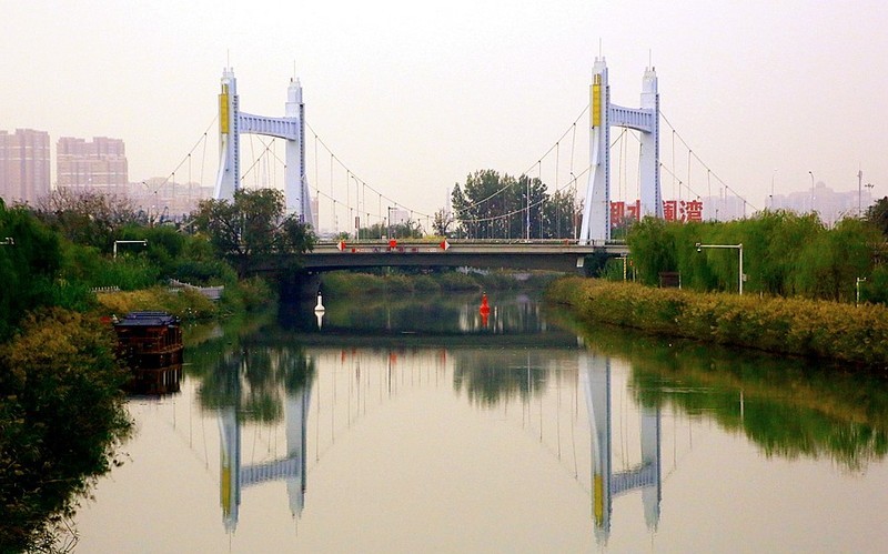 1601【不老松：纪实摄影】 大运河畔：河北沧州黄河路至海河路段！(01)运河两岸的休闲