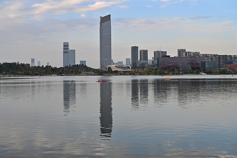 成都兴隆湖初冬景色