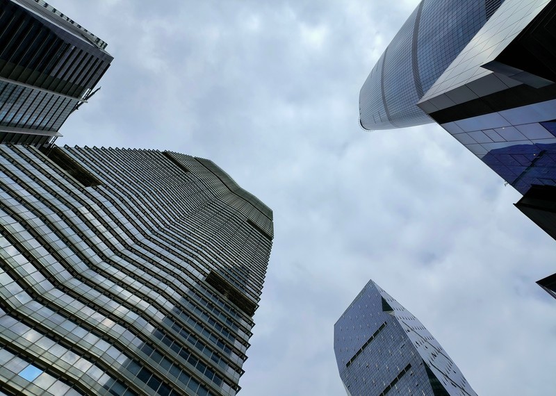 在珠江新城闲逛。