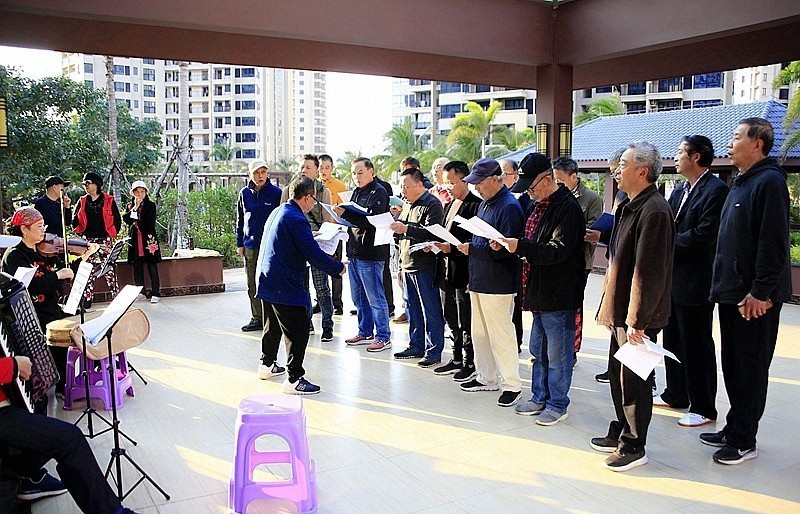 1231【不老松：二游海南纪实】临高长島兰湾 合唱团正在演练！