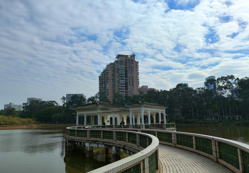 东郊公园的秋色。